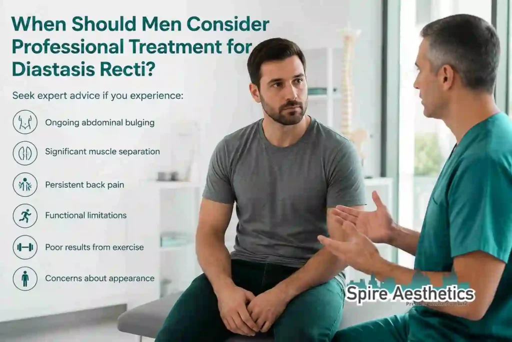 When Should Men Consider Professional Treatment for Diastasis Recti Hertford?
