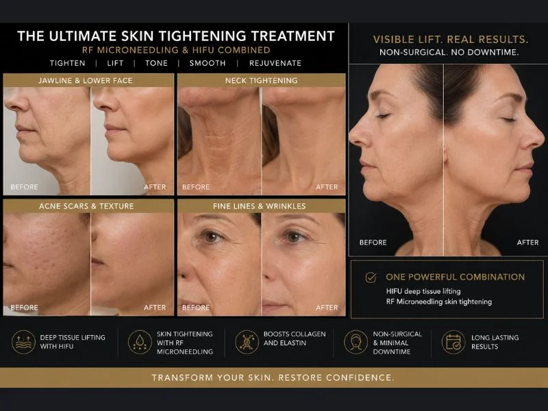 Results of combined treatment for the ultimate skin tightening treatment Hertford